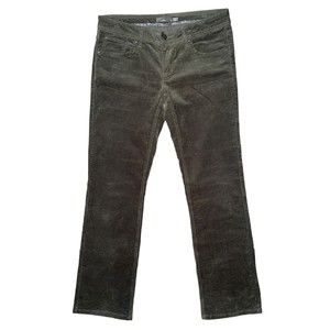 Prana Corduroy Straight Leg Pants Women’s 6 Green